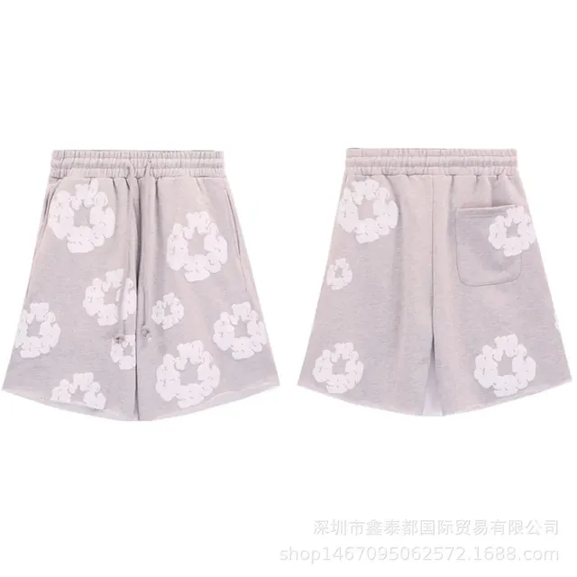 Printed Sweat Shorts Cloud Motif