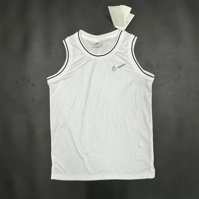 Nike Mesh Tank Top White with Black Trim