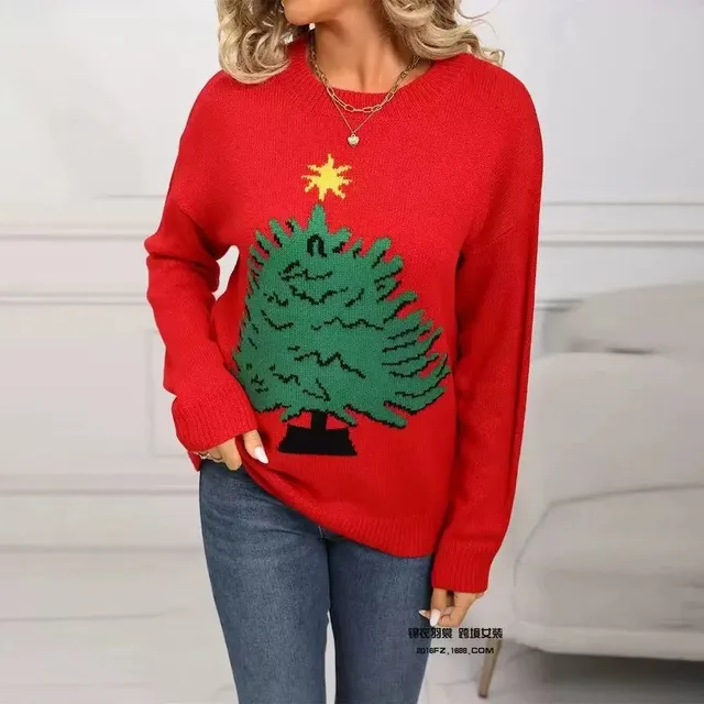 Christmas Tree Sweater Festive Knit