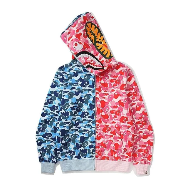 BAPE Shark Hoodie Split Camo