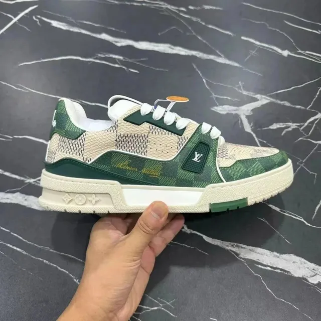 Louis Vuitton LV Trainer Damier Green