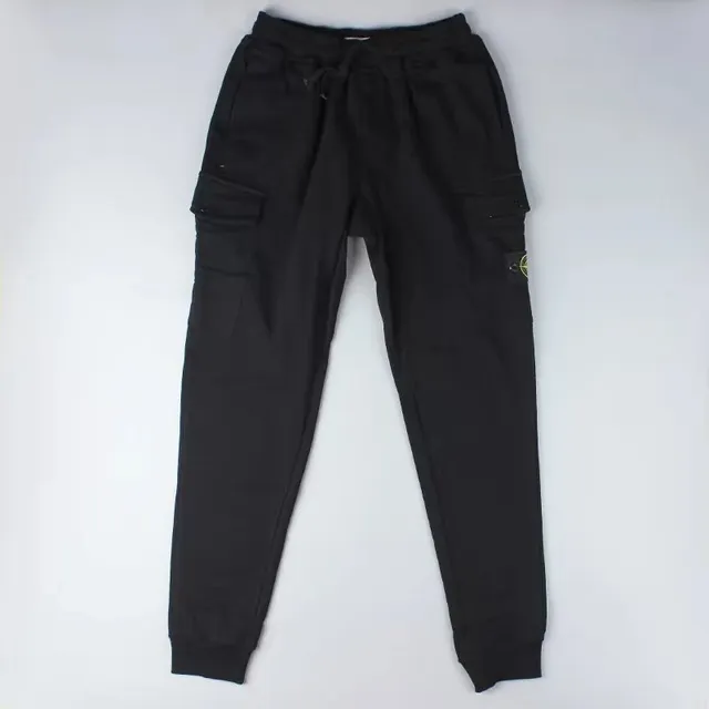 Stone Island Cargo Joggers Black with Compass Patch