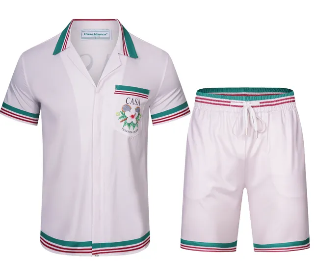 Casablanca Tennis Club Set White with Green and Red Trim