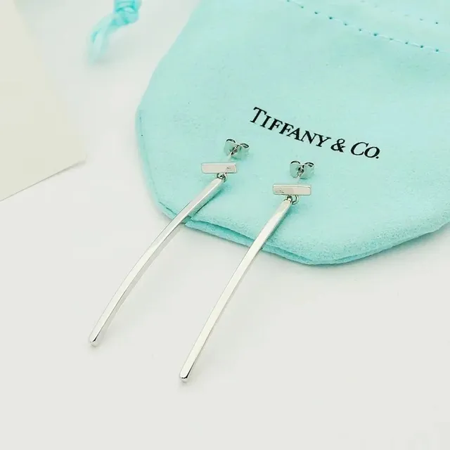 Tiffany & Co. Tiffany T Bar Earrings Sterling Silver