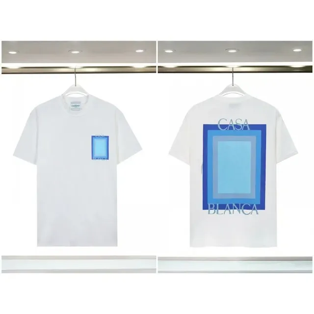 Casablanca Graphic T-Shirt Casa Blanca Blue Frame