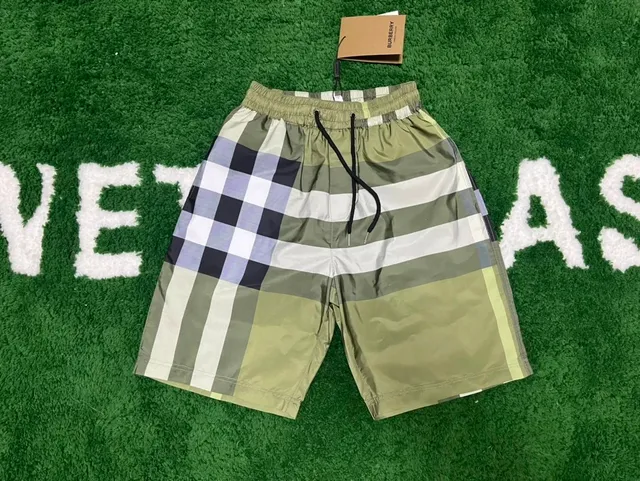 Burberry Checkered Swim Shorts Classic Check and Stripe