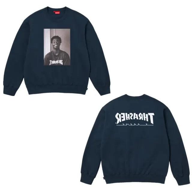 Supreme Crewneck Sweatshirt Thrasher Photo Print