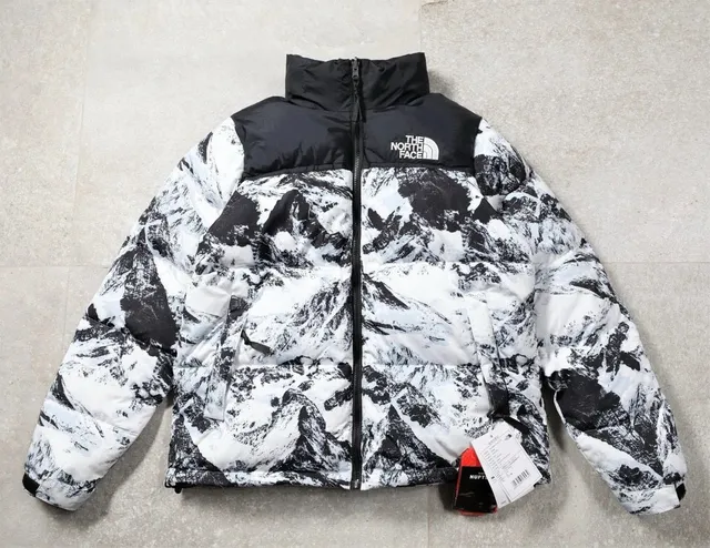 The North Face Nuptse Jacket Mountain Print