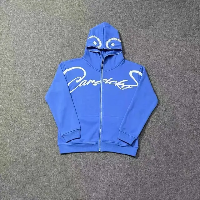 Corteiz Zip-Up Hoodie Cursive Logo