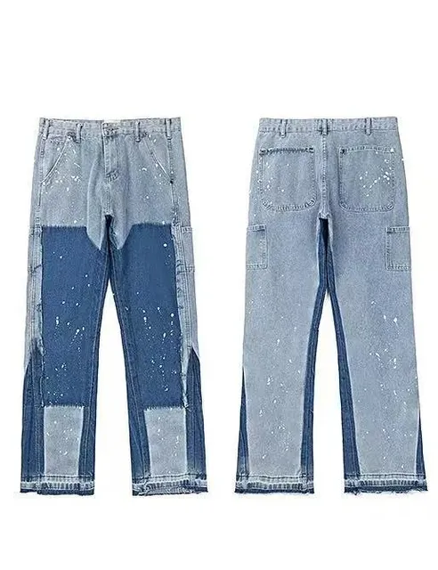 Levi's 501 Jeans Patchwork Splatter
