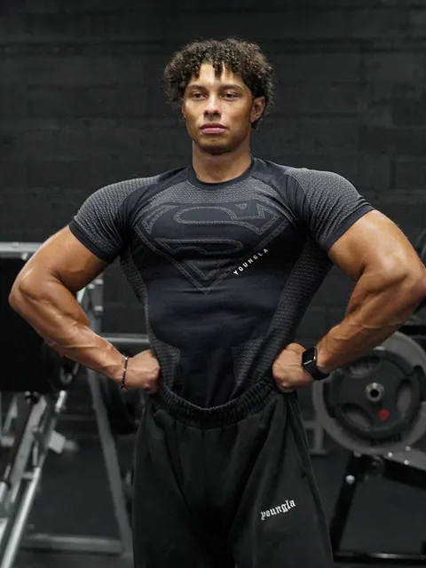 YoungLA Compression Tee Superman Logo