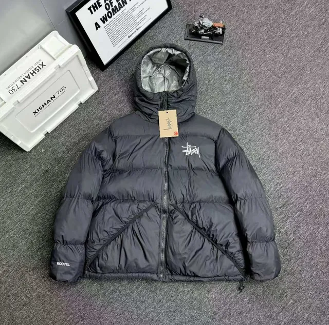 Stüssy Puffer Jacket Logo Embroidered