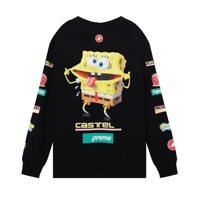 Supreme Long Sleeve Tee SpongeBob SquarePants Collab