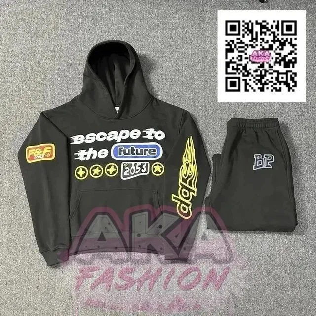 Broken Planet Hoodie and Joggers Set Escape to the Future Graphic