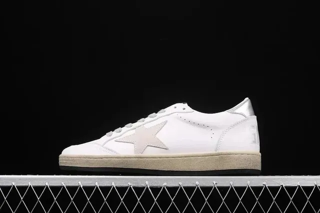 Golden Goose Super-Star White with Metallic Star