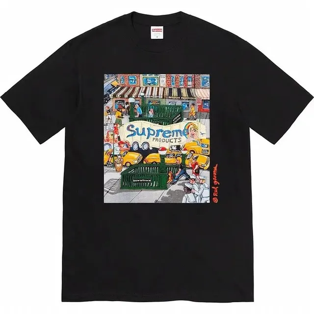 Supreme Graphic Tee Downtown Print