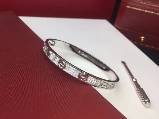 Cartier Juste Un Clou Bracelet Double Row Paved