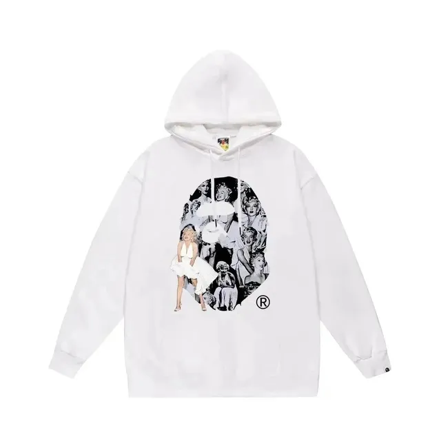BAPE Shark Hoodie Marilyn Monroe Print