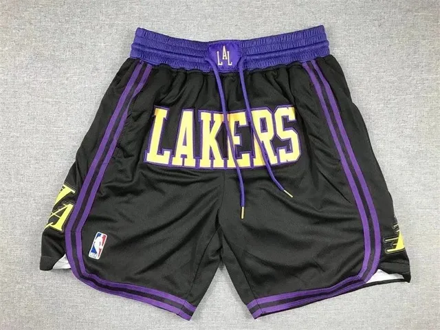 NBA Lakers Mesh Shorts Purple Trim
