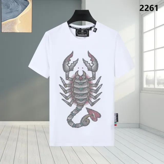 Philipp Plein Scorpion Graphic Tee Crystal-Embellished