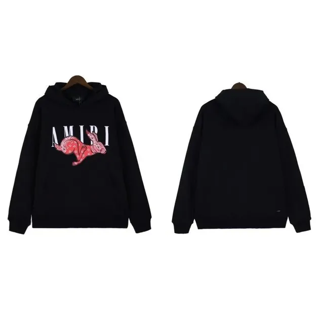 Amiri Hoodie Rabbit Print