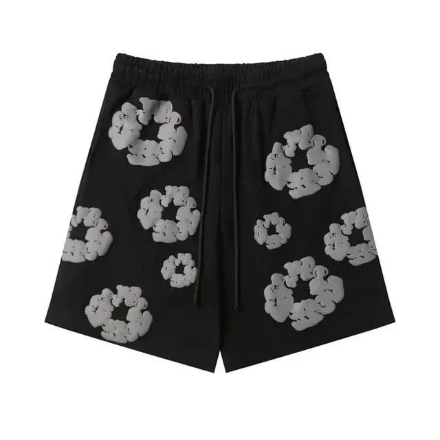 Denim Tears Logo-Print Shorts Cloud Logo