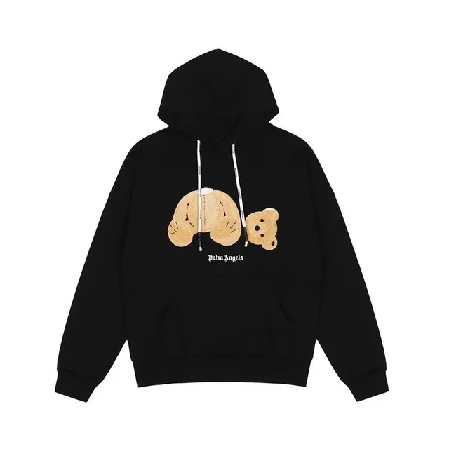 Palm Angels Hoodie Bear Graphic