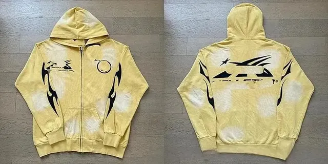 BAPE Shark Hoodie Tie-Dye Flame Print