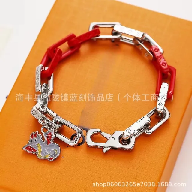 Louis Vuitton Chain Bracelet Dragon Charm