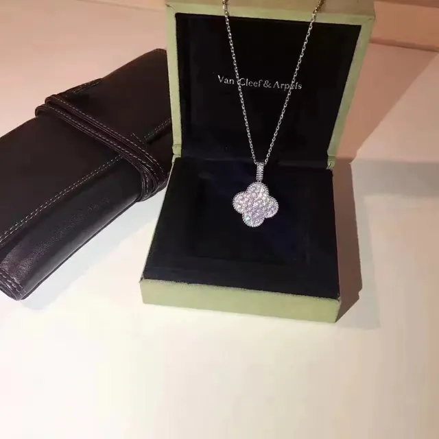 Van Cleef & Arpels Alhambra Pendant Pave Diamond
