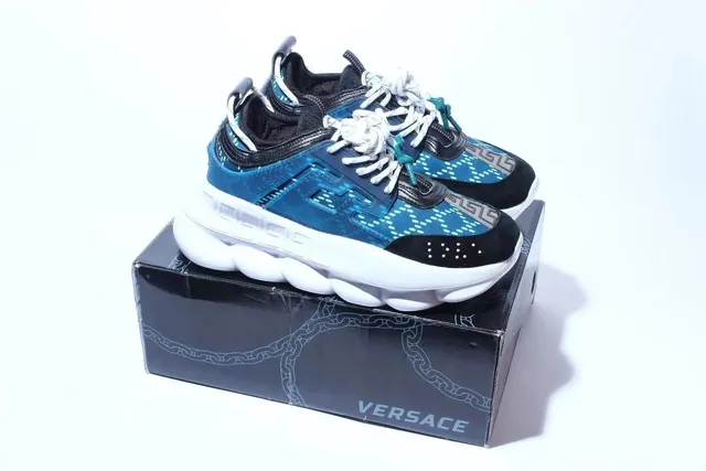 Versace Chain Reaction Blue Mesh