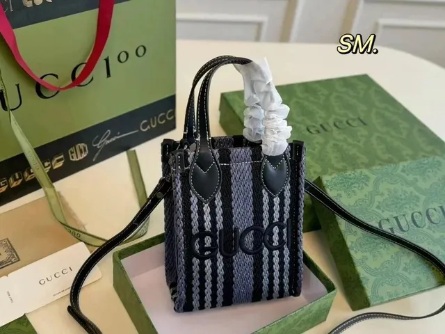 Gucci Jackie 1961 Mini Striped Woven