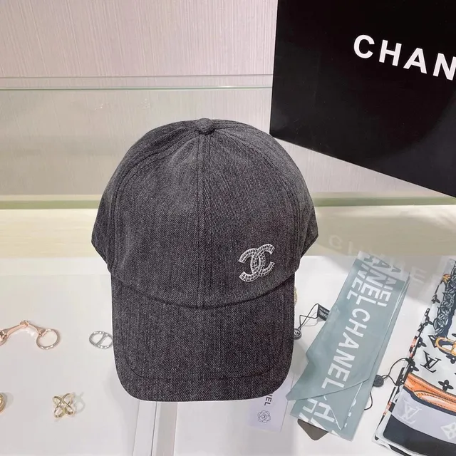 Chanel Baseball Cap Tweed with CC Logo