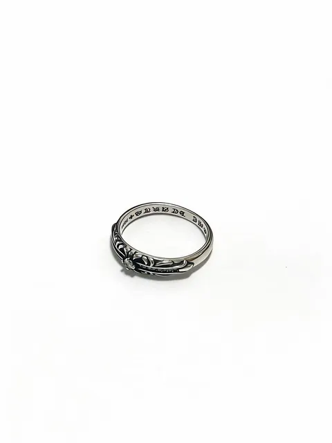 Chrome Hearts Cross Ring Engraved Band
