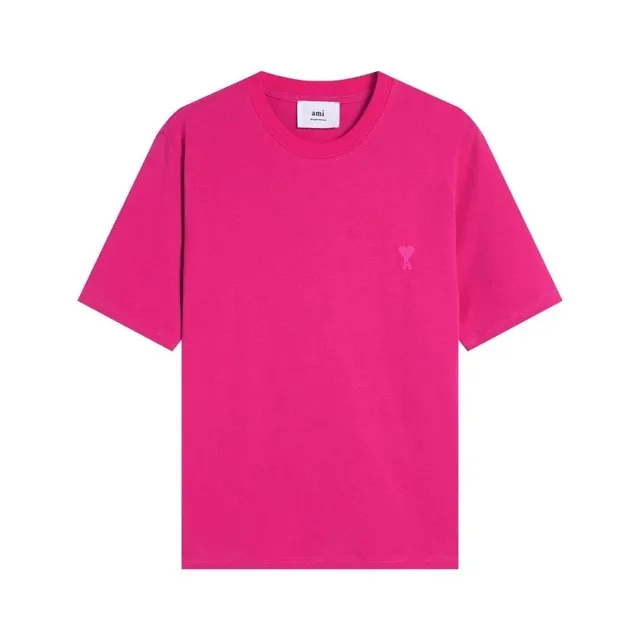 AMI Paris Cotton T-Shirt Heart Logo