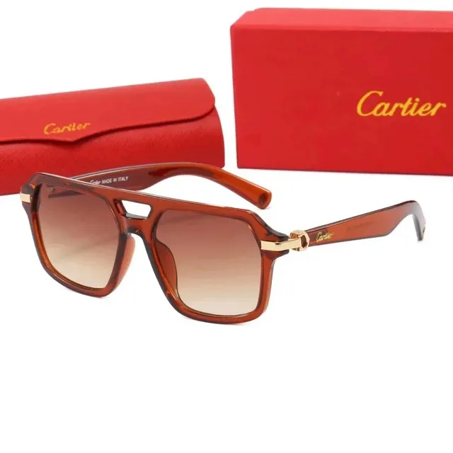Cartier Sunglasses Acetate Frame with Gold Hardware