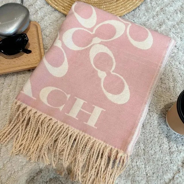 Coach Logo Scarf C Signature Print