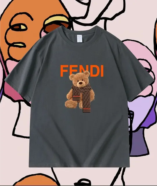 Fendi Graphic Tee Teddy Bear Logo