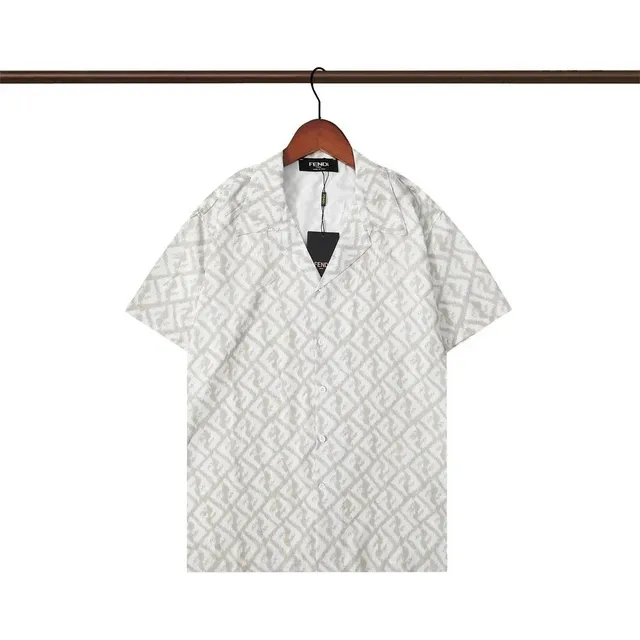 Fendi Short-Sleeve Shirt FF Monogram Print