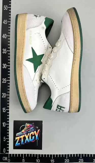 Golden Goose Superstar Green Star