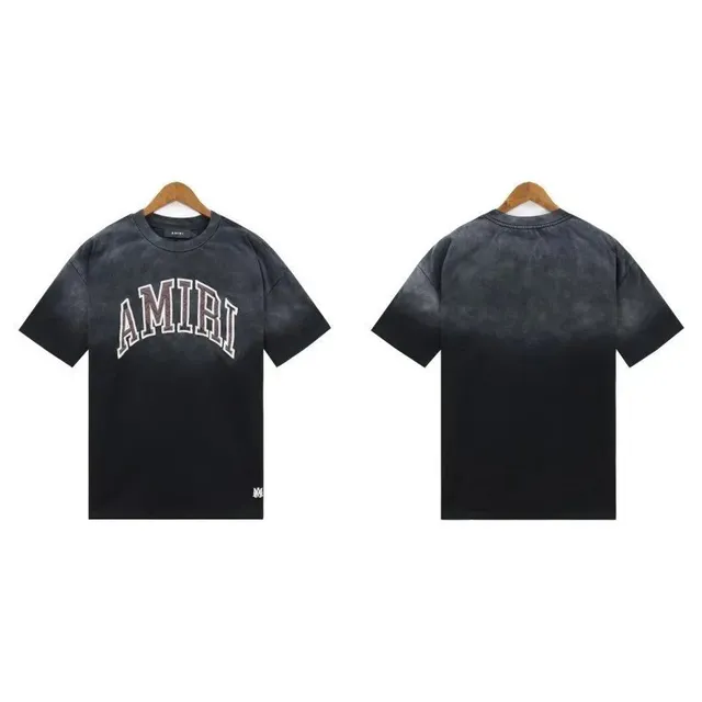Amiri Arch Logo Tee Acid Wash