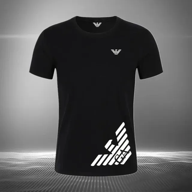 Emporio Armani Logo T-Shirt White Eagle Print