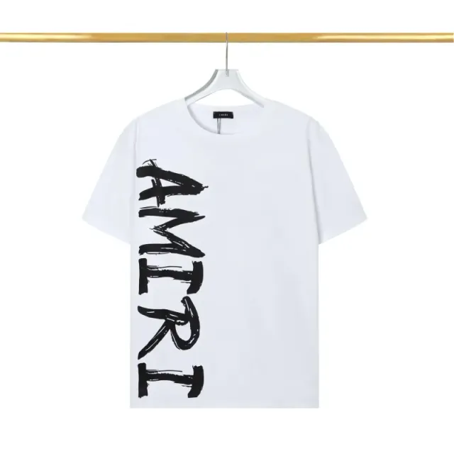 Amiri Logo T-Shirt Brushstroke Logo