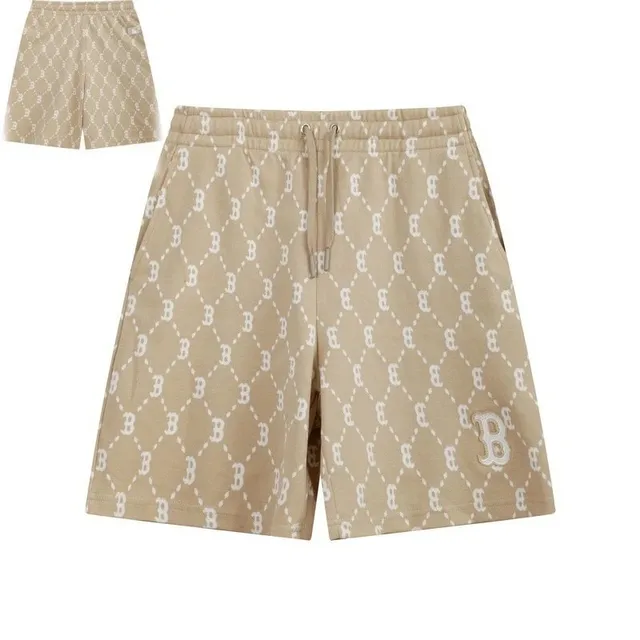 BAPE Logo Print Shorts Diamond B Pattern
