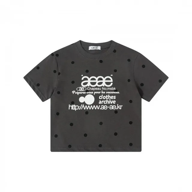 AEAE Polka Dot Tee Black Dot Print