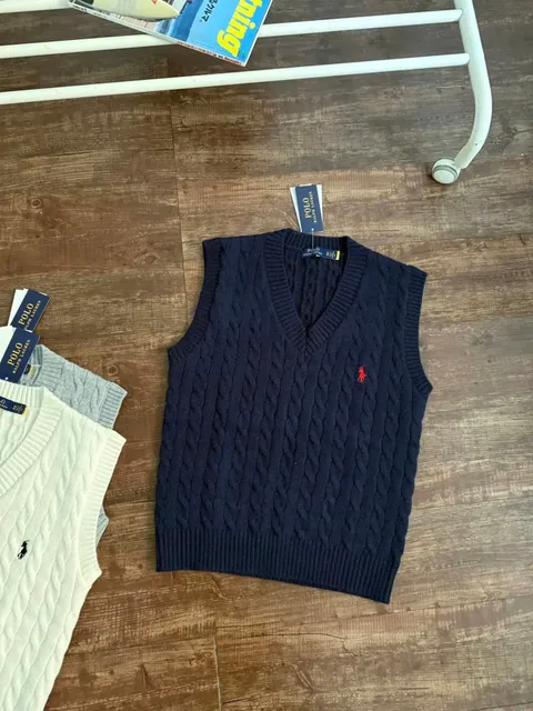 Polo Ralph Lauren Cable Knit Vest V-Neck