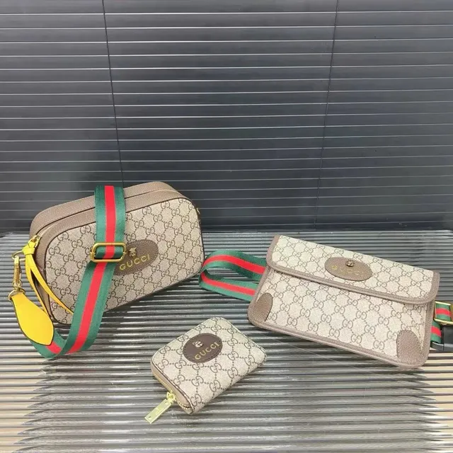 Gucci GG Marmont Camera Bag Set Web Strap