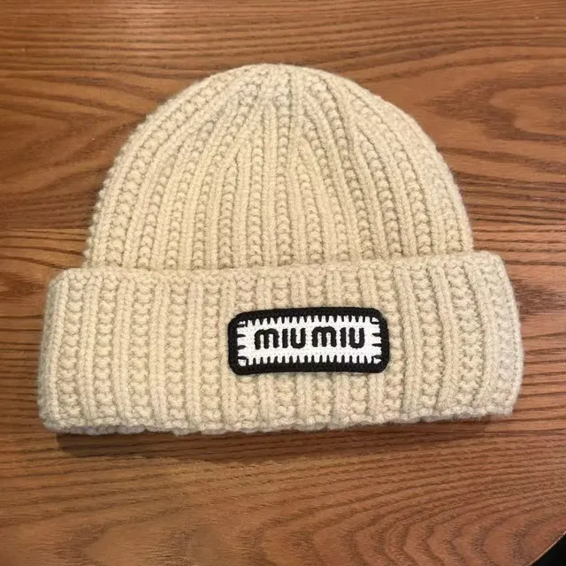 Miu Miu Knit Beanie Logo Patch