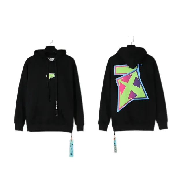 Off-White Hoodie Neon Graphic