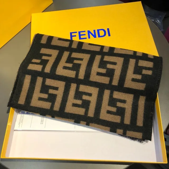 Fendi FF Logo Scarf Classic Monogram